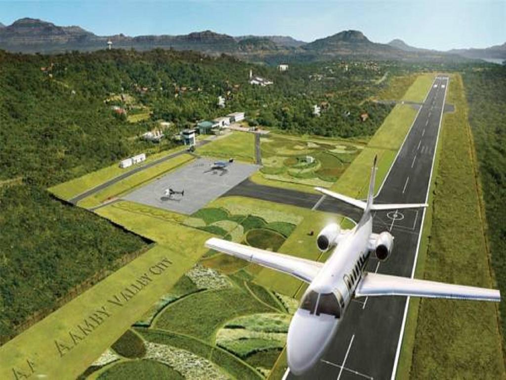Aamby Valley City Lonavala Luaran gambar Artist's rendering of the proposed airport